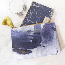 Load image into Gallery viewer, Sapphire Swirl Tassel Pouch ~ Large