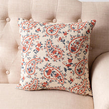 Load image into Gallery viewer, Flowers + Stripes Pillow
