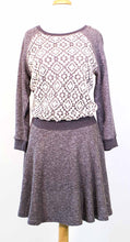 Load image into Gallery viewer, Vintage Lace Sweatshirt Dress
