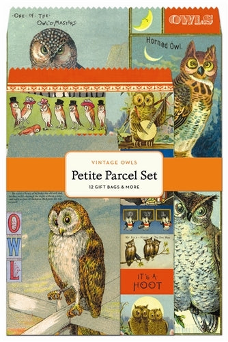 Vintage Owls Petite Parcel Set