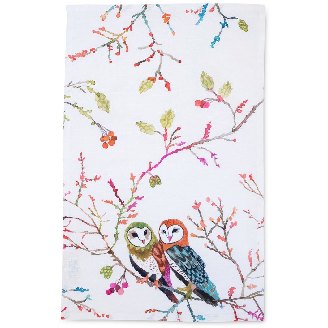Barn Owls Tea Towel