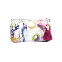 Load image into Gallery viewer, Brushstrokes Tassel Pouch ~ Small
